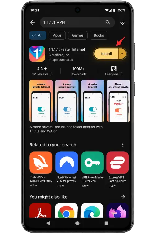 Find 1.1.1.1 by Cloudflare