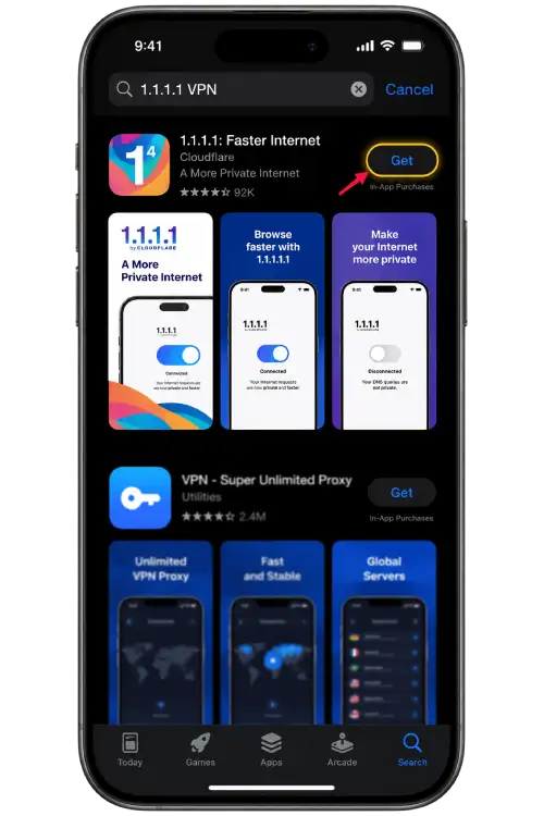 Find 1.1.1.1 by Cloudflare